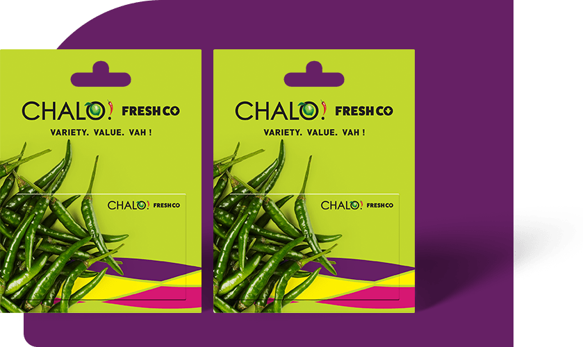 Pair of Chalo Freshco Giftcards