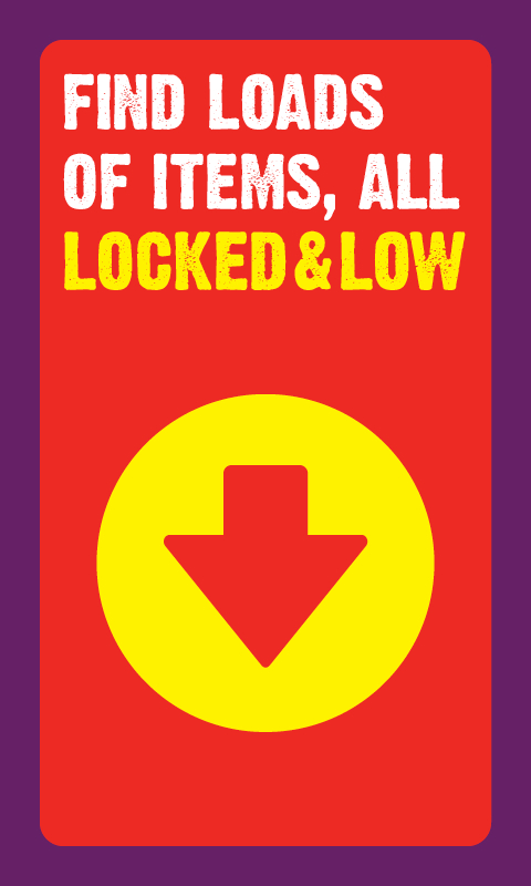 Find loads of items, All locked and low.